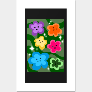 flower friends Posters and Art